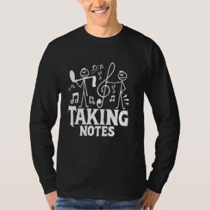 Lustige Musiknote Notizen machen T-Shirt