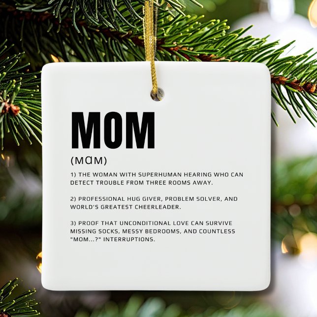 Lustige Mutter-Definition Keramikornament (Von Creator hochgeladen)