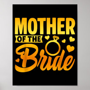 Lustige Mutter der Braut mütterliche Liebe Hochzei Poster