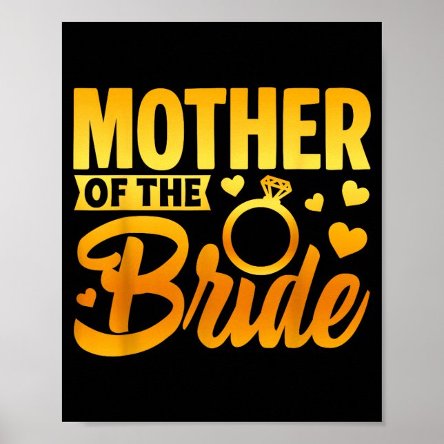 Lustige Mutter der Braut mütterliche Liebe Hochzei Poster (Vorne)