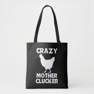 Lustige Mutter-Gacker-Huhn-Wortspiel-Tragetasche