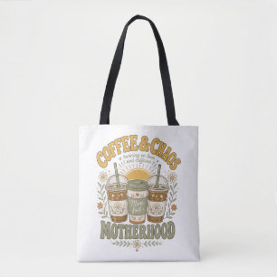 Lustige Mutter Kaffee Florale Illustration