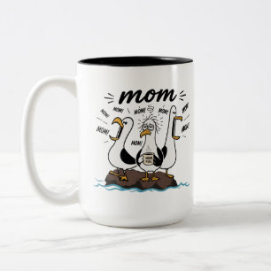 Lustige Mutter-Kaffeetasse Überstimulierte Mutters Zweifarbige Tasse