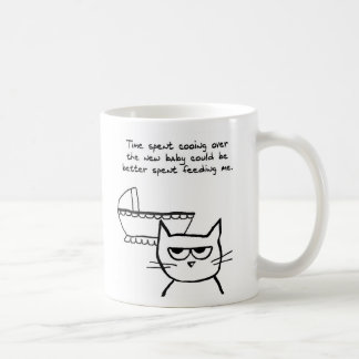 Lustige Mutteren-Tasse - die Katze ist vom Baby Kaffeetasse