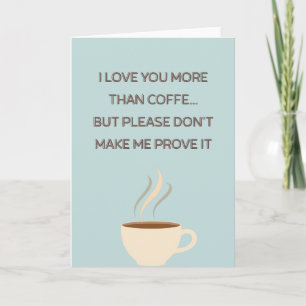 Lustige Muttertags-Kaffeefoto-Karte Karte