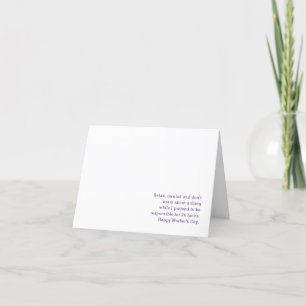 Lustige Muttertags-Karte Feiertagskarte