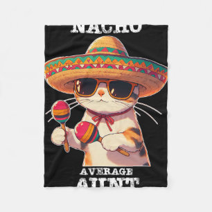 Lustige Nacho Durchschnittstante Cinco De Mayo Mex Fleecedecke