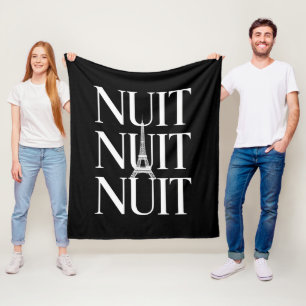 Lustige Nacht Nacht Fleecedecke