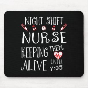 Lustige Nachtschwester-Nachtkrankenschwester-Hosta Mousepad