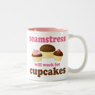 Lustige Näherin Zweifarbige Tasse