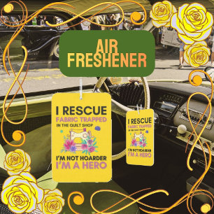 Lustige Nähzitat Vintage-Blumen-Nähmaschine Autolufterfrischer
