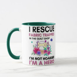 Lustige Nähzitat Vintage-Blumen-Nähmaschine Tasse
