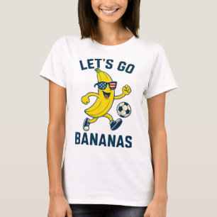 Lustige Nana Fußball Cartoon Tritt Ll USA-Flagge B T-Shirt