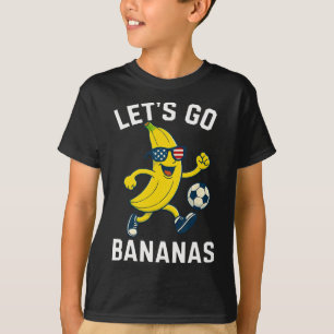 Lustige Nana Fußball Cartoon Tritt Ll USA-Flagge S T-Shirt
