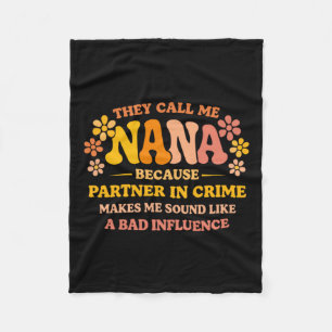 Lustige Nana Komplizin Stolze Oma Humor Fleecedecke