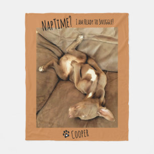 Lustige Naptime Kuscheltiere Personalisiertes Haus Fleecedecke