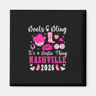 Lustige Nashville-Bestenfreundinnen-Reise 2026 Bes Magnet