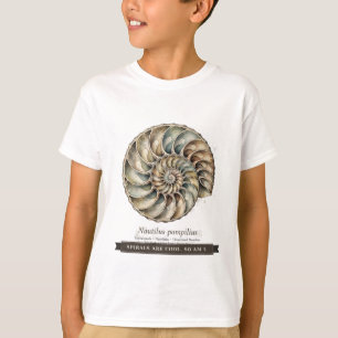 Lustige Nautilus-Schnecke für Kinder T-Shirt