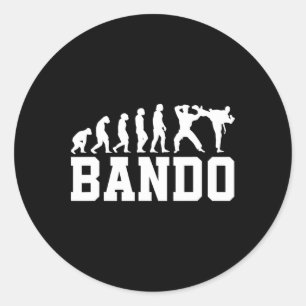 Lustige Ndo Evolution Burmesisches Kickboxen  Runder Aufkleber