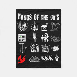 Lustige nerdige ikonische Alternative Rockbands de Fleecedecke