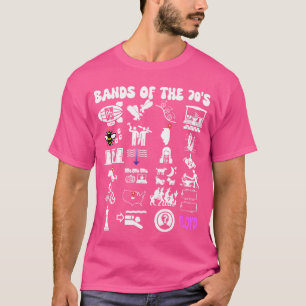 Lustige nerdige ikonische Pop-Rock-Bands der 70er  T-Shirt