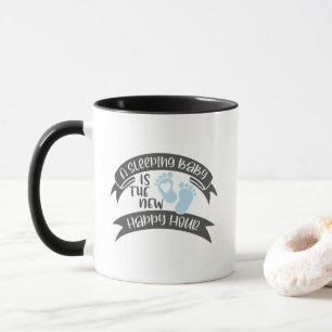Lustige neue Eltern Schlafendes Baby ist Happy Hou Tasse