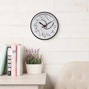 Lustige Neuheit Große Wanduhr