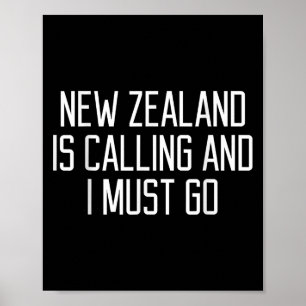 Lustige Neuseeland-Zitat  Poster