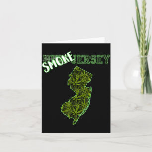 Lustige New Jersey Weed Weed Kultur Karte