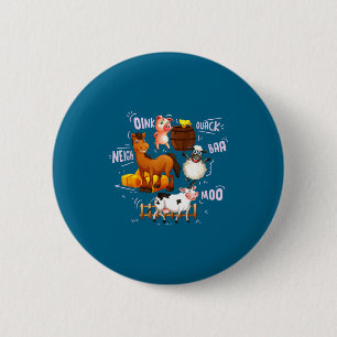 Lustige niedliche Bauernhoftiergeräusche Button