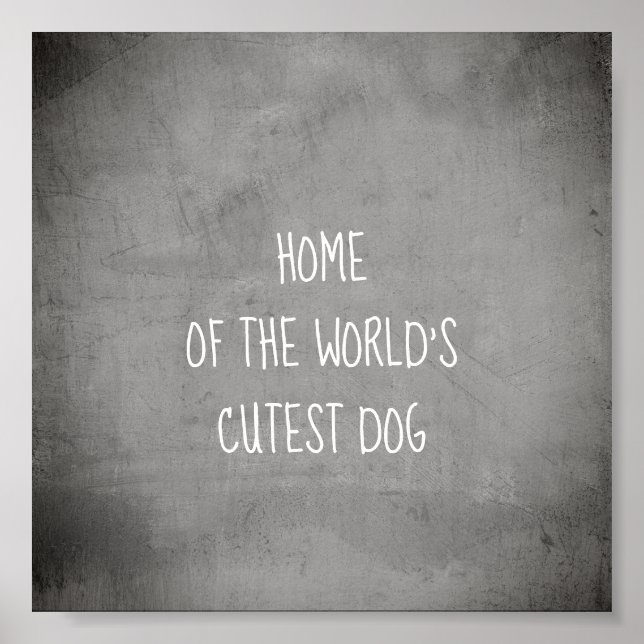 lustige niedliche Collage Hund Zitat Poster Kunst (Vorne)