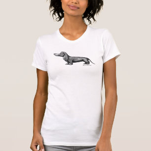 Lustige niedliche Dackeltinte, die Kunst-T - Shirt