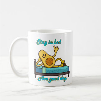 Lustige niedliche faule Avocado-Kaffeetasse Kaffeetasse