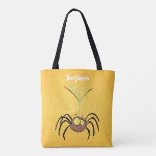 Lustige niedliche flauschige Spinne Cartoon
