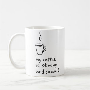 lustige, niedliche, moderne Kaffeemaschine Kaffeetasse
