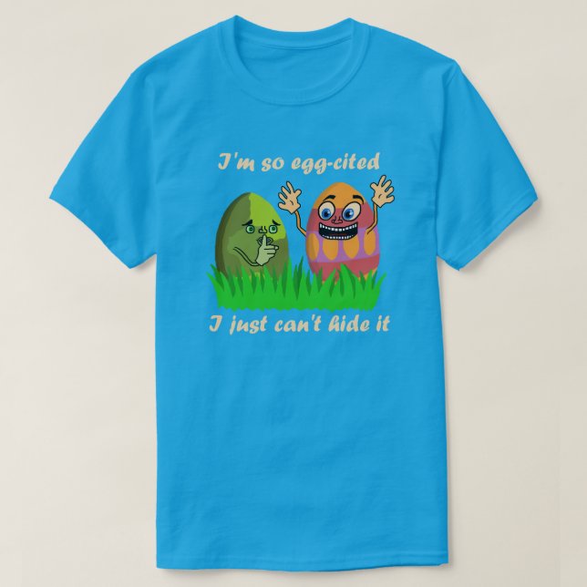 Lustige niedliche Osterei-KinderCartoon-Ei-Jagd T-Shirt (Design vorne)
