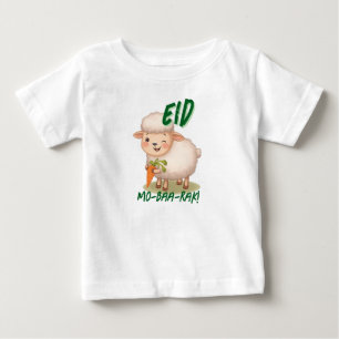 Lustige niedliche Schaf Eid Adha lustige Babykleid Baby T-shirt