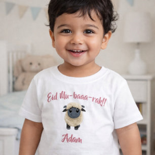 Lustige niedliche Schafe Eid Adha lustige Kinderkl Baby T-shirt