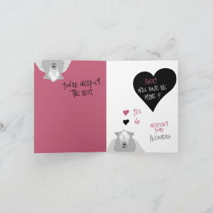 Lustige niedliche Spaß Wird Du MINE sein? Schaf Pu Feiertagskarte