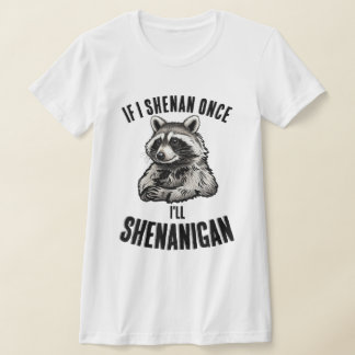 Lustige niedliche Waschbär-Tier-Streiche Humorvoll T-Shirt