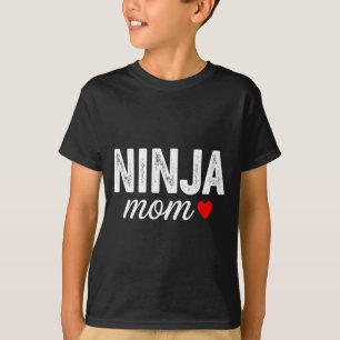 Lustige Ninja-Mutter sagt mit herz sarkastisch T-Shirt