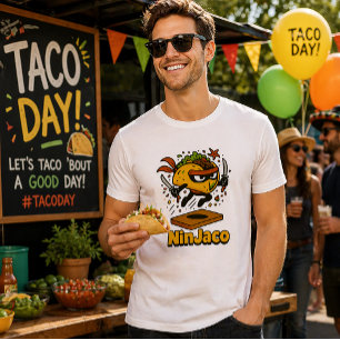 Lustige Ninja-Taco-"NinJaco"-Cartoon-Gestaltung Tri-Blend Shirt