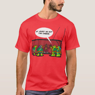 Lustige Ninjas Hilarische Turtle Rat Falle Toon T-Shirt
