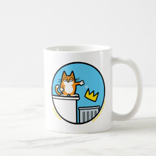 Lustige No Kings Katze Cartoon Tassen
