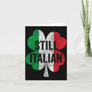 Lustige noch italienische Shamrocks St Patricks Da Karte
