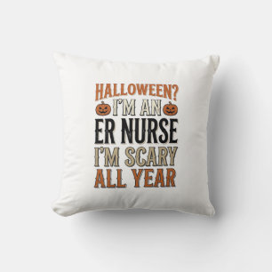 Lustige Notaufnahme Krankenschwester Halloween Gru Kissen