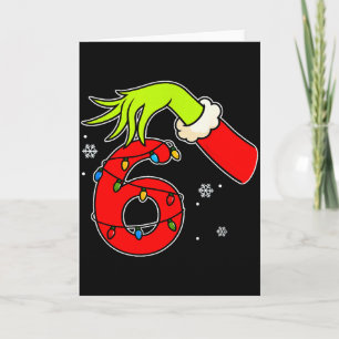 Lustige Nummer 6 Weihnachten 67 Sechs Sieben Meme  Karte