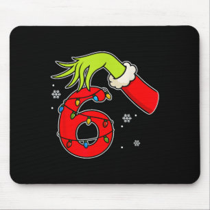 Lustige Nummer 6 Weihnachten 67 Sechs Sieben Meme  Mousepad