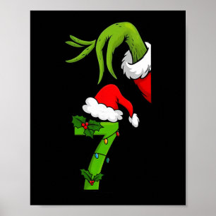 Lustige Nummer 7 Weihnachten 67 Sechs Sieben Meme Poster
