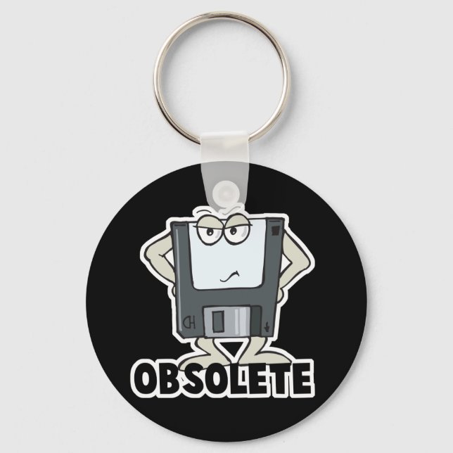 lustige, obsolete Diskette Schlüsselanhänger (Vorderseite)